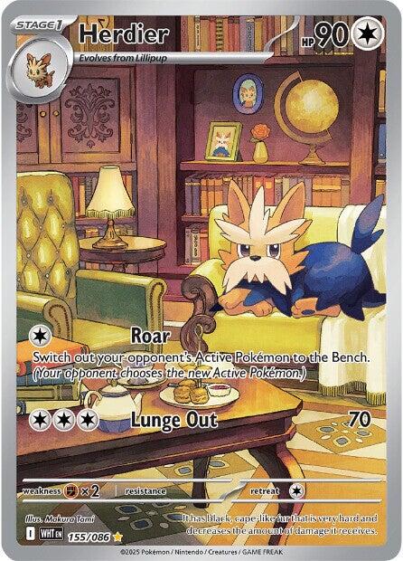 Herdier (155/086) [Scarlet & Violet: White Flare] | Exor Games New Glasgow