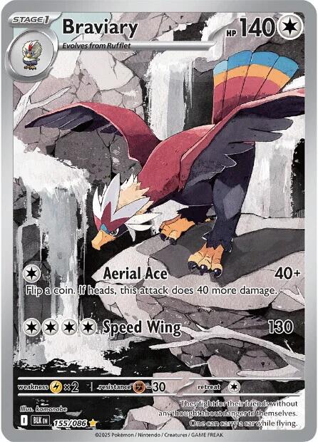 Braviary (155/086) [Scarlet & Violet: Black Bolt] | Exor Games New Glasgow
