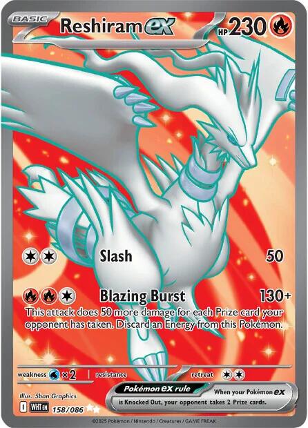 Reshiram ex (158/086) [Scarlet & Violet: White Flare] | Exor Games New Glasgow