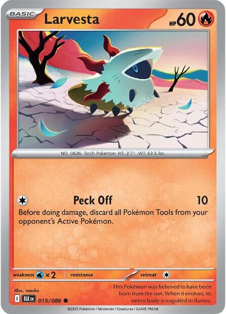 Larvesta (015/086) [Scarlet & Violet: Black Bolt] | Exor Games New Glasgow