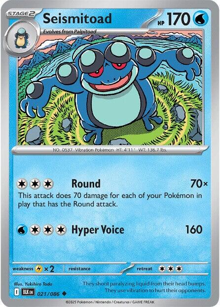 Seismitoad (021/086) [Scarlet & Violet: Black Bolt] | Exor Games New Glasgow