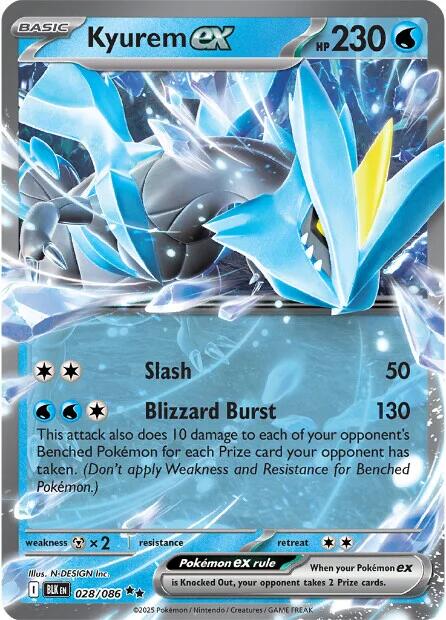 Kyurem ex (028/086) [Scarlet & Violet: Black Bolt] | Exor Games New Glasgow