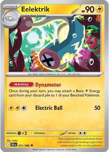 Eelektrik (031/086) [Scarlet & Violet: Black Bolt] | Exor Games New Glasgow