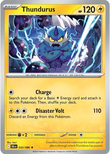 Thundurus (033/086) [Scarlet & Violet: Black Bolt] | Exor Games New Glasgow