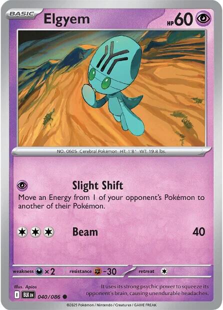 Elgyem (040/086) [Scarlet & Violet: Black Bolt] | Exor Games New Glasgow