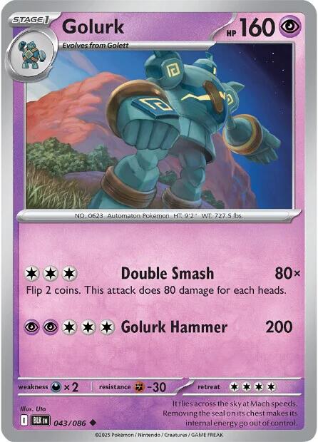 Golurk (043/086) [Scarlet & Violet: Black Bolt] | Exor Games New Glasgow