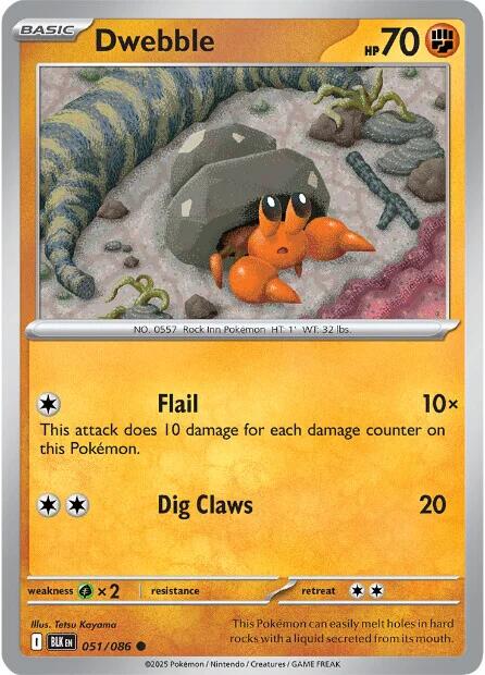 Dwebble (051/086) [Scarlet & Violet: Black Bolt] | Exor Games New Glasgow