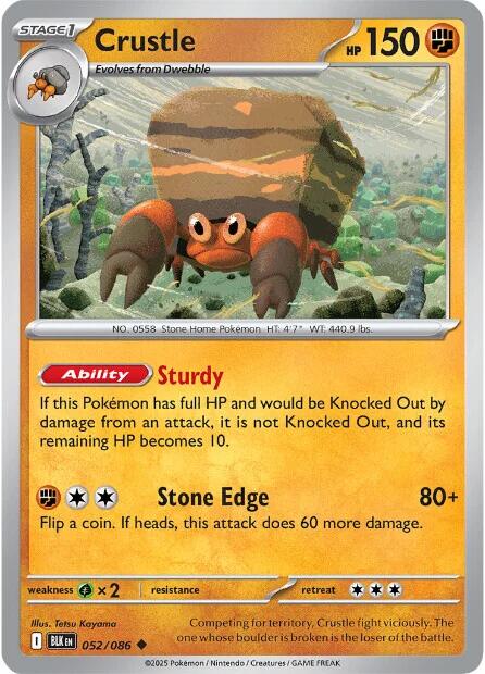 Crustle (052/086) [Scarlet & Violet: Black Bolt] | Exor Games New Glasgow