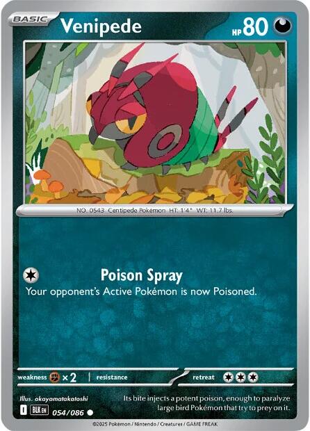 Venipede (054/086) [Scarlet & Violet: Black Bolt] | Exor Games New Glasgow
