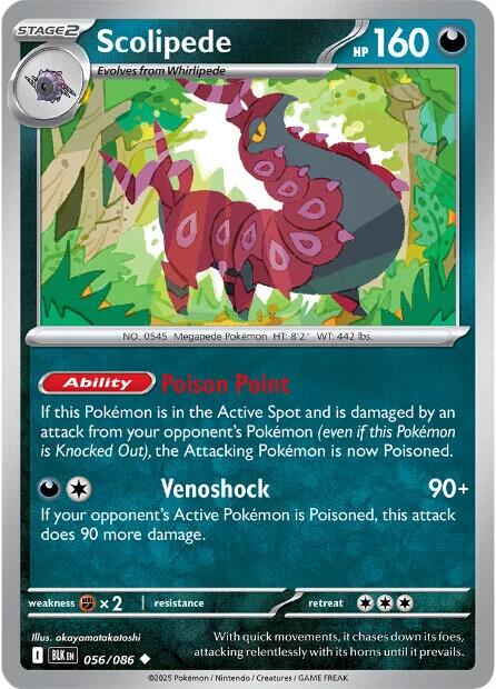 Scolipede (056/086) [Scarlet & Violet: Black Bolt] | Exor Games New Glasgow