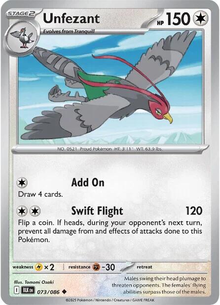 Unfezant (073/086) [Scarlet & Violet: Black Bolt] | Exor Games New Glasgow