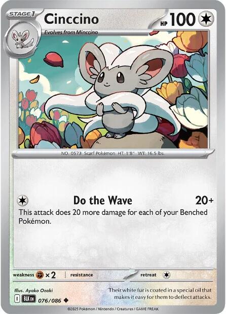 Cinccino (076/086) [Scarlet & Violet: Black Bolt] | Exor Games New Glasgow