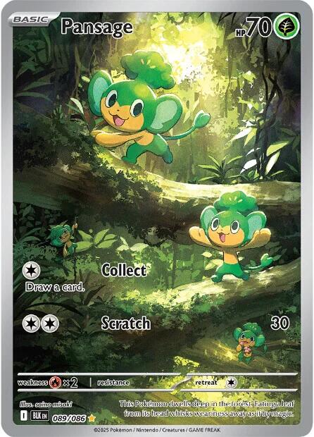 Pansage (089/086) [Scarlet & Violet: Black Bolt] | Exor Games New Glasgow