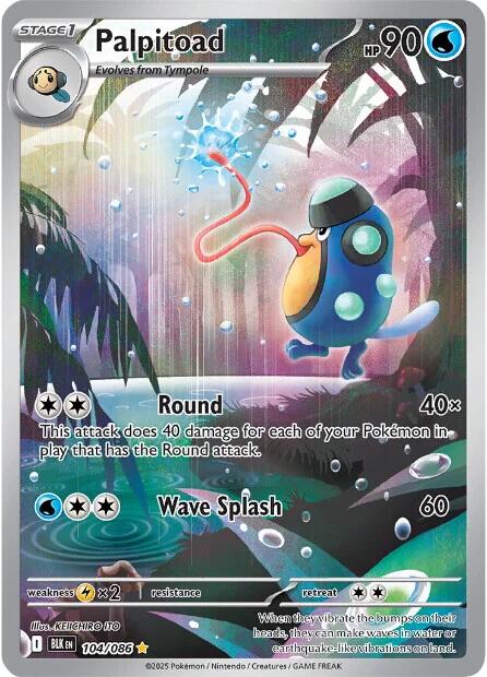 Palpitoad (104/086) [Scarlet & Violet: Black Bolt] | Exor Games New Glasgow