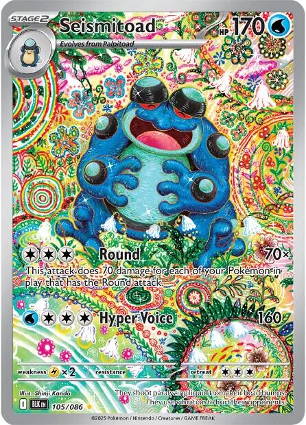 Seismitoad (105/086) [Scarlet & Violet: Black Bolt] | Exor Games New Glasgow