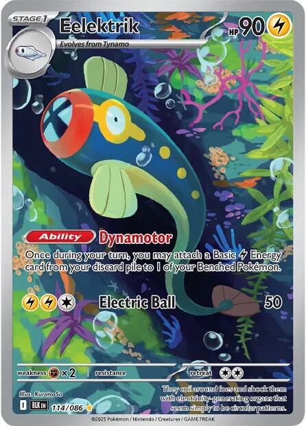Eelektrik (114/086) [Scarlet & Violet: Black Bolt] | Exor Games New Glasgow