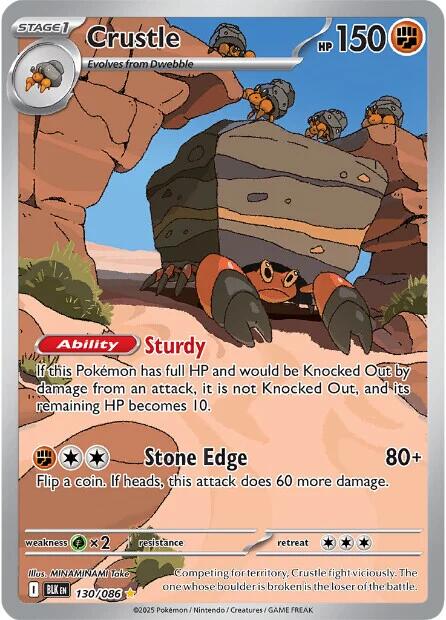 Crustle (130/086) [Scarlet & Violet: Black Bolt] | Exor Games New Glasgow