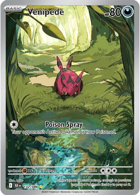 Venipede (132/086) [Scarlet & Violet: Black Bolt] | Exor Games New Glasgow