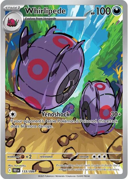 Whirlipede (133/086) [Scarlet & Violet: Black Bolt] | Exor Games New Glasgow