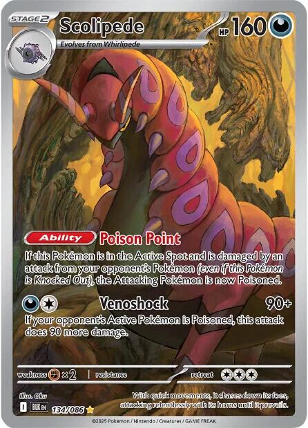 Scolipede (134/086) [Scarlet & Violet: Black Bolt] | Exor Games New Glasgow