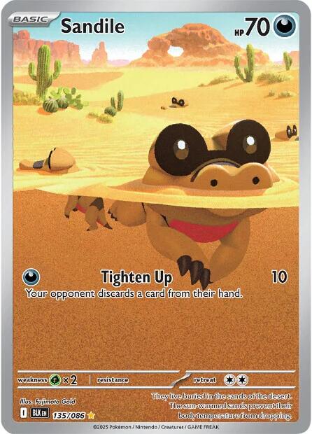 Sandile (135/086) [Scarlet & Violet: Black Bolt] | Exor Games New Glasgow