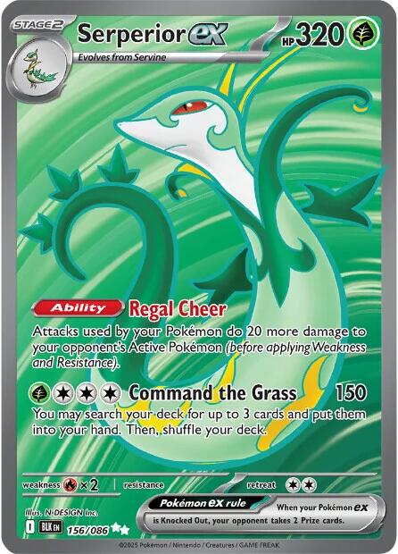 Serperior ex (156/086) [Scarlet & Violet: Black Bolt] | Exor Games New Glasgow
