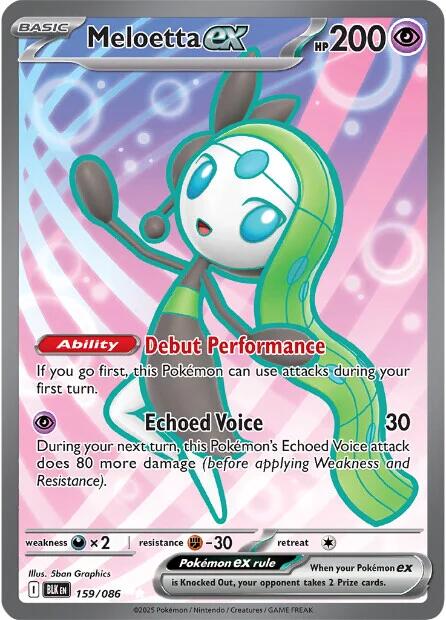 Meloetta ex (159/086) [Scarlet & Violet: Black Bolt] | Exor Games New Glasgow