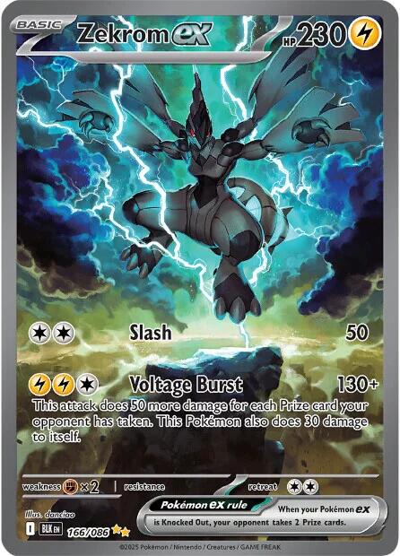 Zekrom ex (166/086) [Scarlet & Violet: Black Bolt] | Exor Games New Glasgow