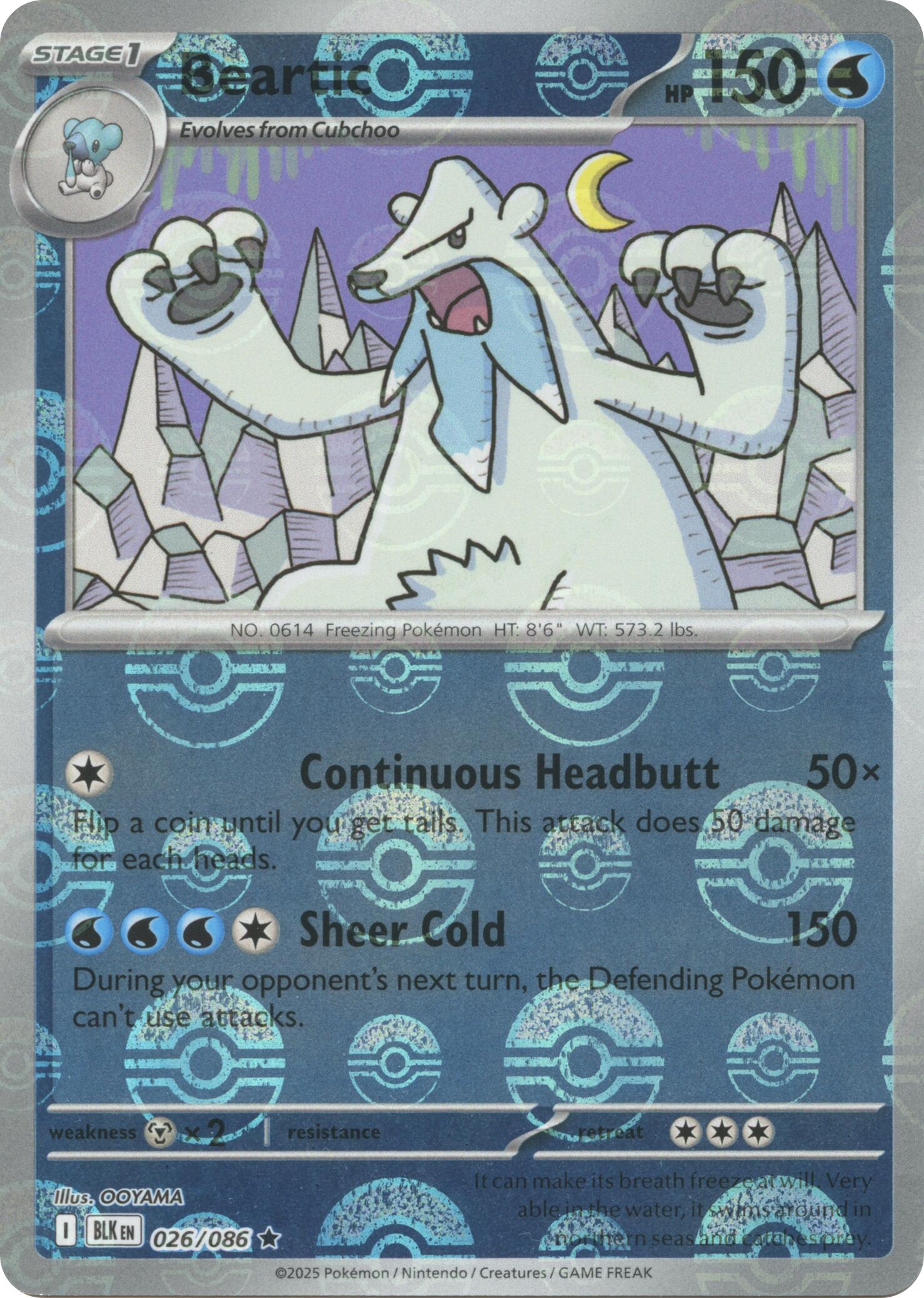 Beartic (026/086) (Poke Ball Pattern) [Scarlet & Violet: Black Bolt] | Exor Games New Glasgow