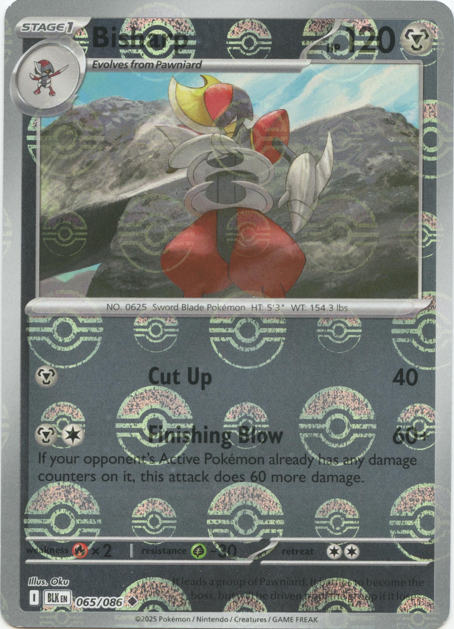 Bisharp (065/086) (Poke Ball Pattern) [Scarlet & Violet: Black Bolt] | Exor Games New Glasgow
