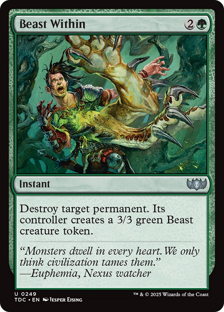 Beast Within [Tarkir: Dragonstorm Commander] | Exor Games New Glasgow