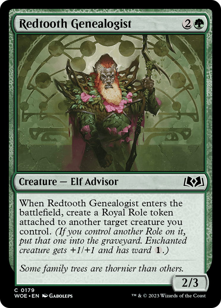 Redtooth Genealogist [Wilds of Eldraine] | Exor Games New Glasgow