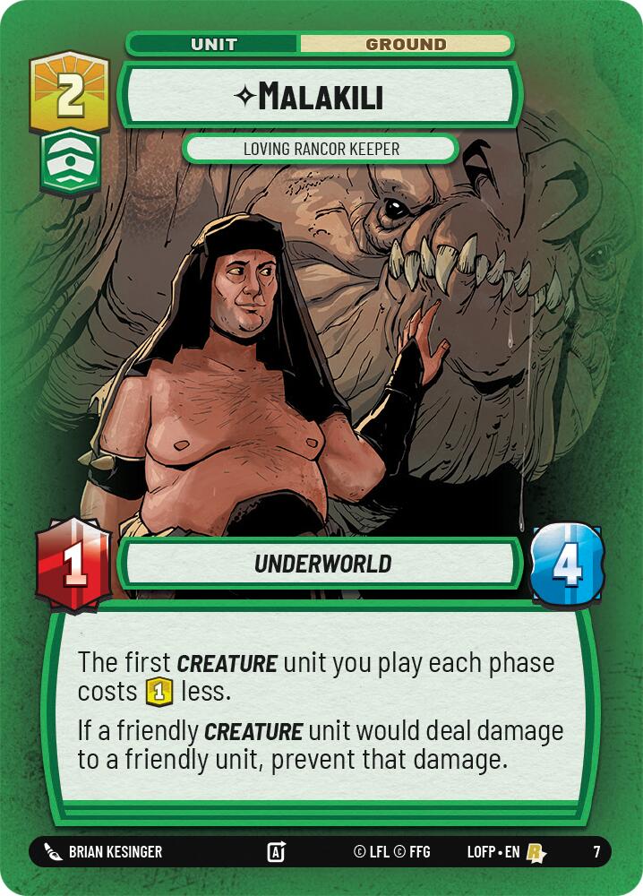 Malakili - Loving Rancor Keeper (7) (7) [Organized Play Promos] | Exor Games New Glasgow