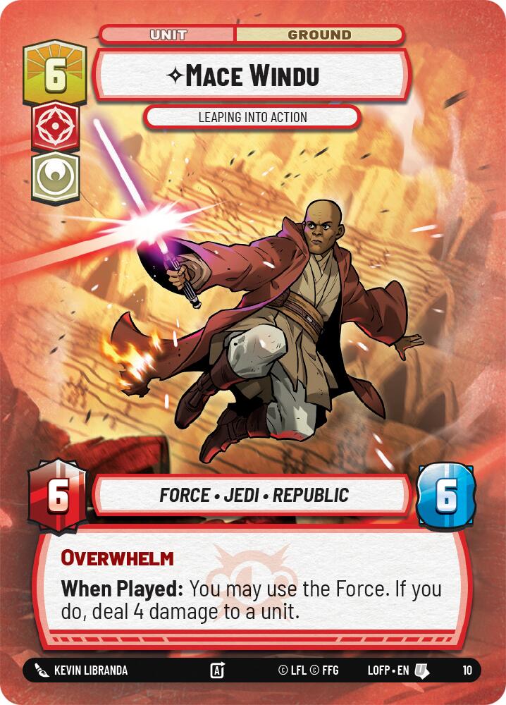 Mace Windu - Leaping into Action (10) (10) [Organized Play Promos] | Exor Games New Glasgow