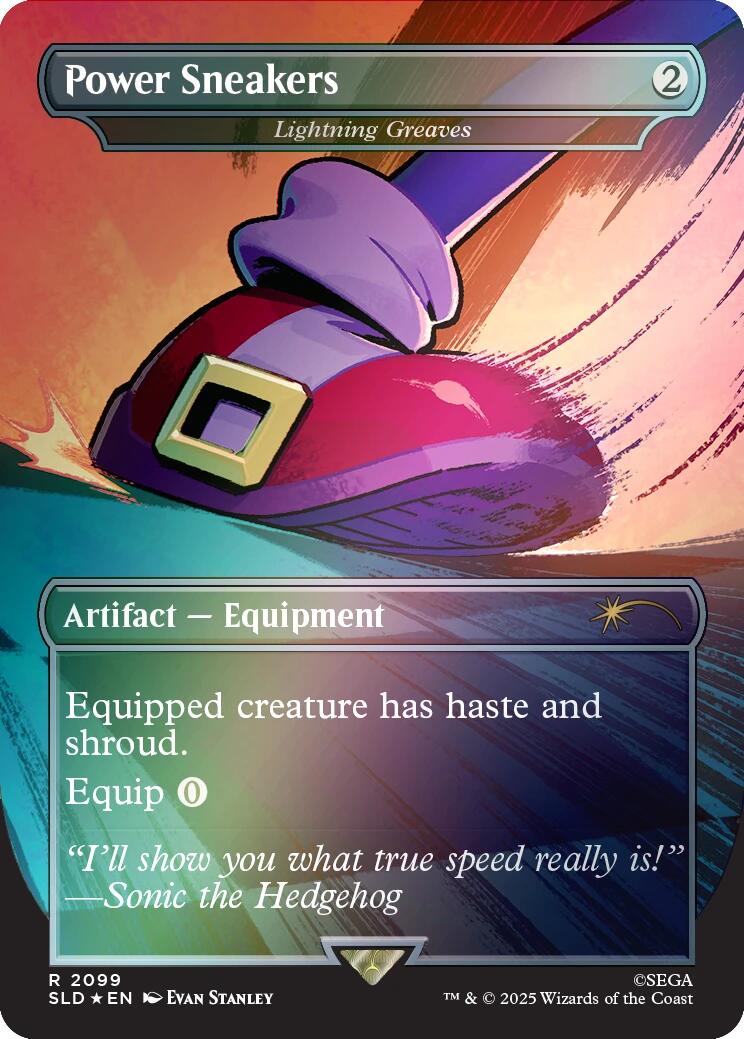 Power Sneakers - Lightning Greaves (Rainbow Foil) [Secret Lair Drop Series] | Exor Games New Glasgow