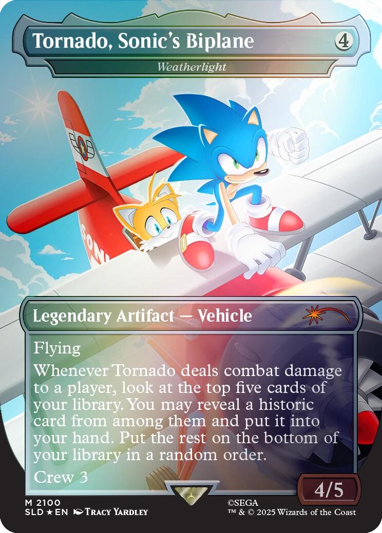 Tornado, Sonic's Biplane - Weatherlight (Rainbow Foil) [Secret Lair Drop Series] | Exor Games New Glasgow