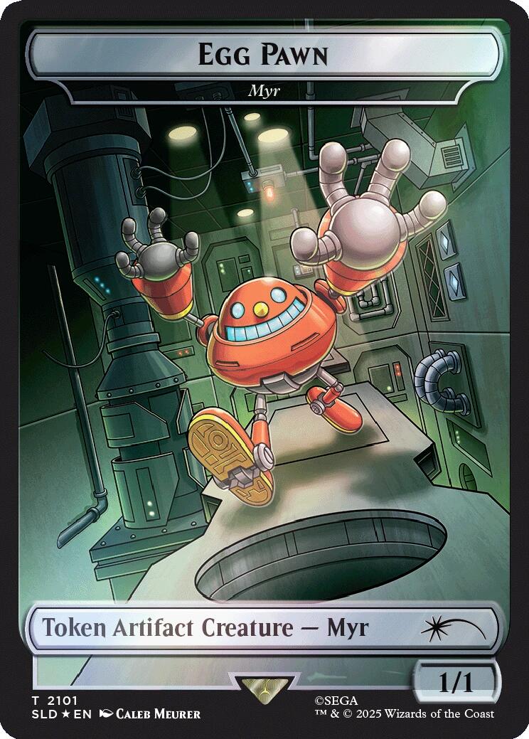 Egg Pawn - Myr Token (Rainbow Foil) [Secret Lair Drop Series] | Exor Games New Glasgow