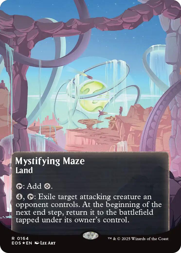 Mystifying Maze (0164) (Borderless) (Galaxy Foil) [Edge of Eternities: Stellar Sights] | Exor Games New Glasgow