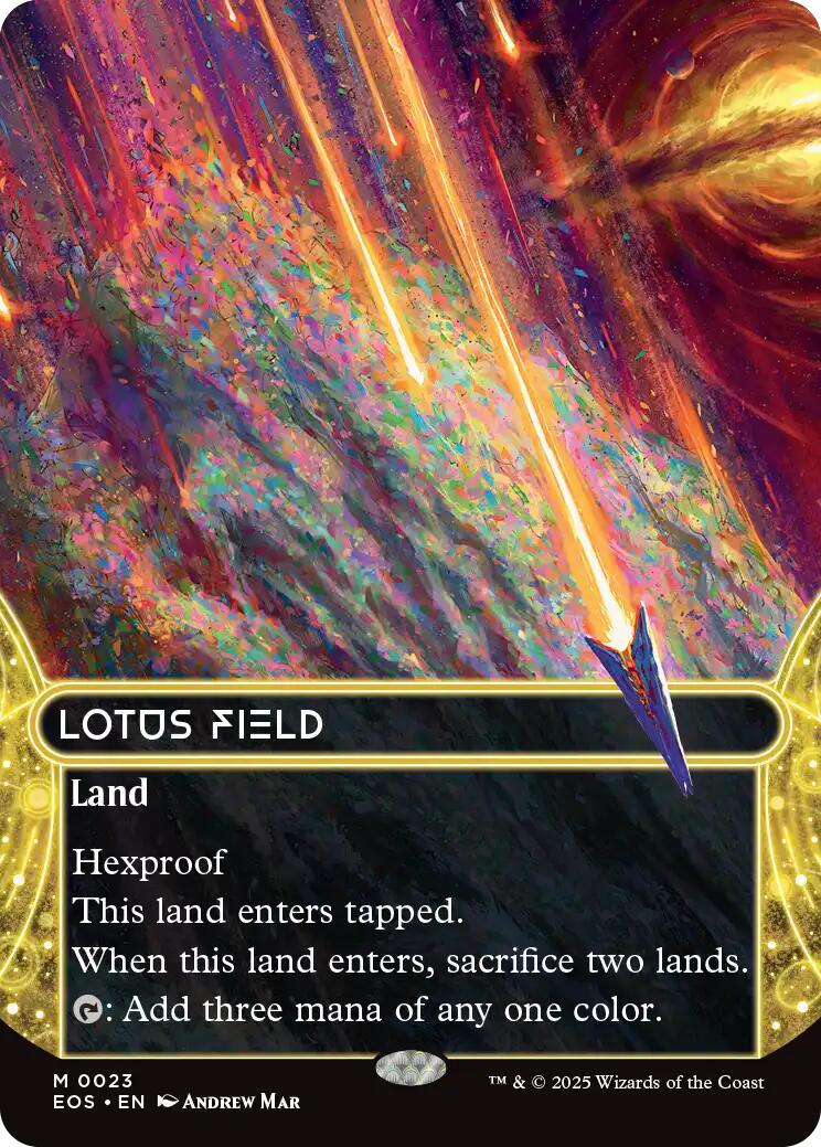 Lotus Field (0023) (Borderless) [Edge of Eternities: Stellar Sights] | Exor Games New Glasgow
