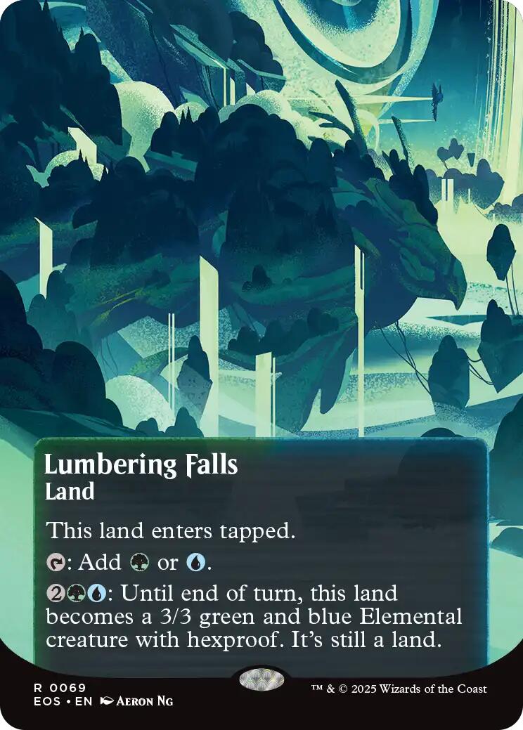 Lumbering Falls (0069) (Borderless) [Edge of Eternities: Stellar Sights] | Exor Games New Glasgow