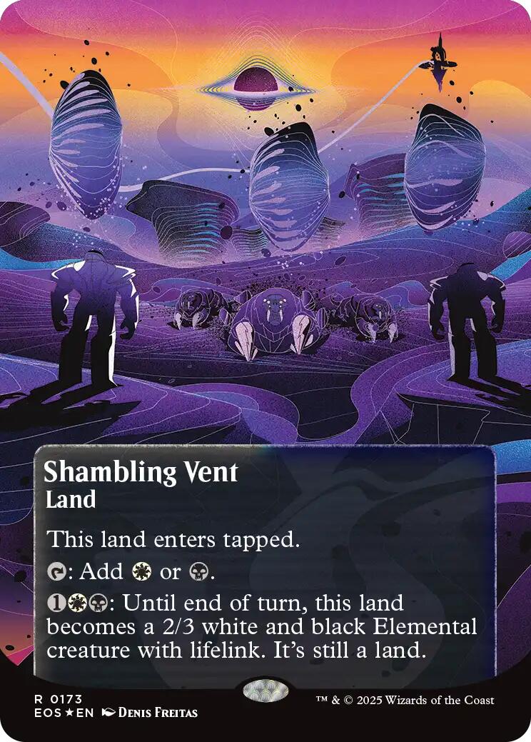 Shambling Vent (0173) (Borderless) (Galaxy Foil) [Edge of Eternities: Stellar Sights] | Exor Games New Glasgow