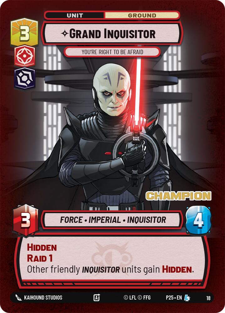 Grand Inquisitor - You're Right to Be Afraid (Champion) (18) (18) [Organized Play Promos] | Exor Games New Glasgow