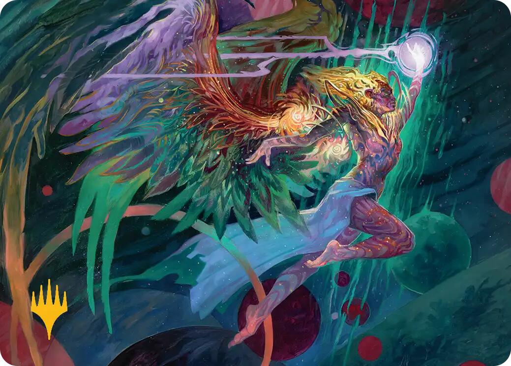 Exalted Sunborn Art Card (Gold-Stamped Signature) [Edge of Eternities Art Series] | Exor Games New Glasgow