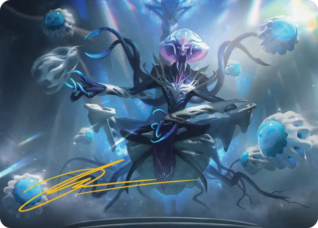 Mm'menon, the Right Hand Art Card (Gold-Stamped Signature) [Edge of Eternities Art Series] | Exor Games New Glasgow