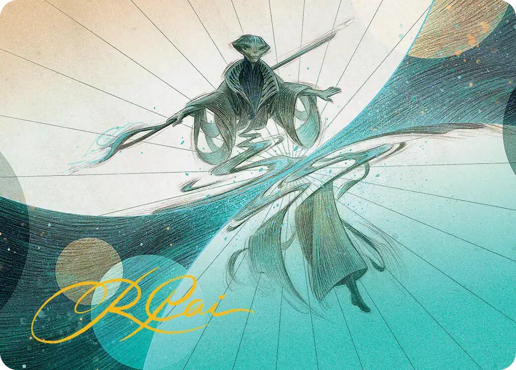 Weftwalking Art Card (Gold-Stamped Signature) [Edge of Eternities Art Series] | Exor Games New Glasgow