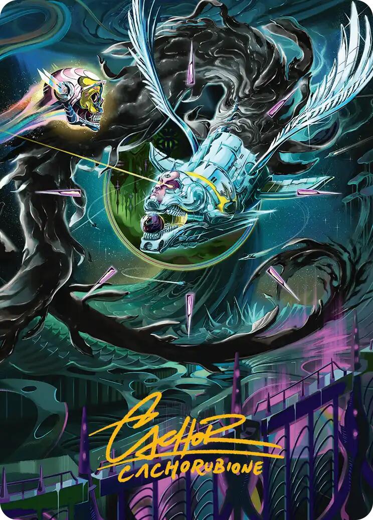 Quantum Riddler Art Card (Gold-Stamped Signature) [Edge of Eternities Art Series] | Exor Games New Glasgow