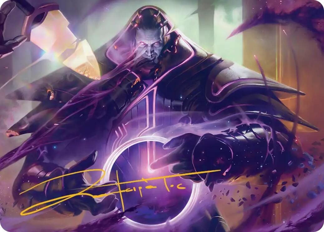 Embrace Oblivion Art Card (Gold-Stamped Signature) [Edge of Eternities Art Series] | Exor Games New Glasgow