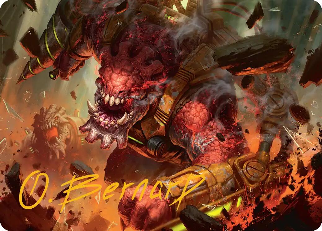 Full Bore Art Card (Gold-Stamped Signature) [Edge of Eternities Art Series] | Exor Games New Glasgow