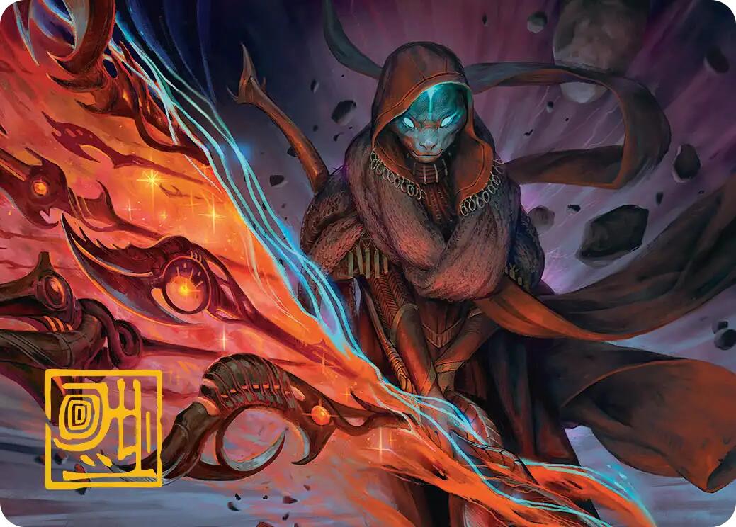Weftstalker Ardent Art Card (Gold-Stamped Signature) [Edge of Eternities Art Series] | Exor Games New Glasgow