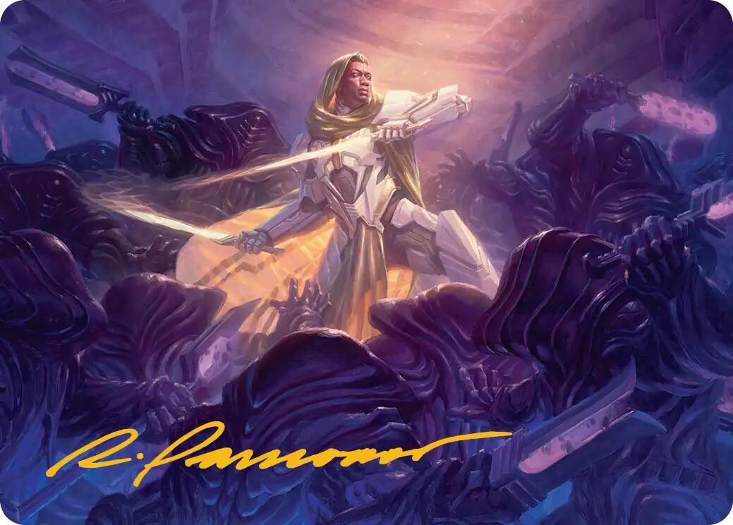 Syr Vondam, Sunstar Exemplar Art Card (Gold-Stamped Signature) [Edge of Eternities Art Series] | Exor Games New Glasgow